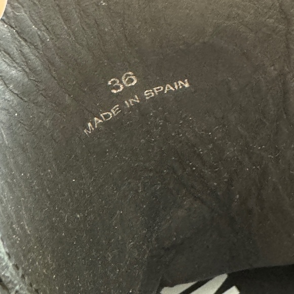 MOSCHINO Combat Lace Up Boots Logo Synthetic Patent Leather NEW Size 36 EU NEW - Picture 11 of 11